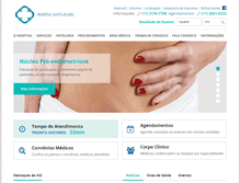 Tablet Screenshot of hospitalsantaisabel.org.br